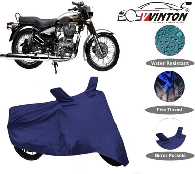 V VINTON Two Wheeler Cover for Royal Enfield(Electra Delux, Blue)