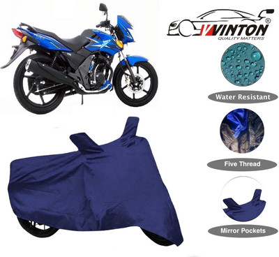 V VINTON Two Wheeler Cover for TVS(Flame, Blue)
