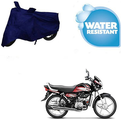 Feel heaven Waterproof Two Wheeler Cover for Hero(HF Deluxe, Blue)