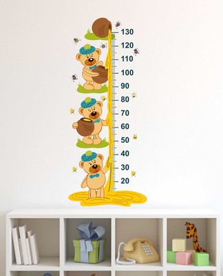 Littlebuds 100 cm Heightchart Removable Sticker(Pack of 1)