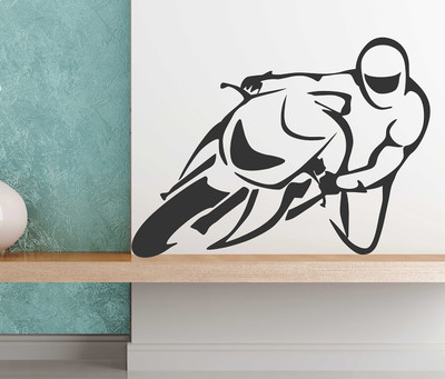 Littlebuds 80 cm Biker Removable Sticker(Pack of 1)
