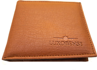 LUXOBENSE Men Casual Brown Artificial Leather Wallet(3 Card Slots)