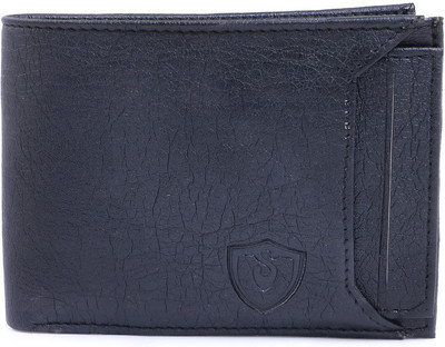 Keviv Men Black Artificial Leather Wallet(7 Card Slots)