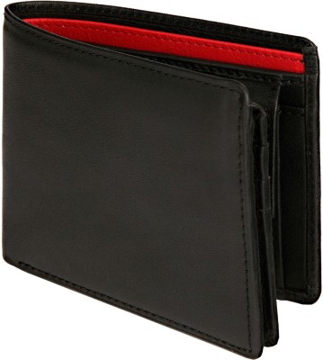 JL Collections Men Casual Black Genuine Leather Wallet(12 Card Slots)