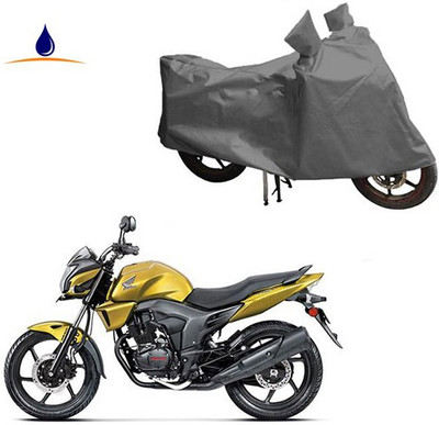 RPSENTTERPR Waterproof Two Wheeler Cover for Honda(CB Trigger, Grey)