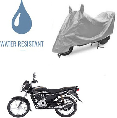 Atulit enterprises Waterproof Two Wheeler Cover for Bajaj(Platina 100 DTS-i, Silver)
