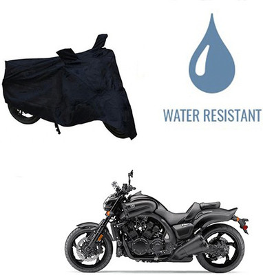 HYBRIDS COLLECTION Waterproof Two Wheeler Cover for Yamaha(VMAX, Black)
