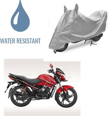 Atulit enterprises Waterproof Two Wheeler Cover for Hero(Glamour, Silver)
