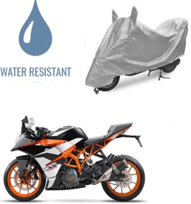 Atulit enterprises Waterproof Two Wheeler Cover for KTM(RD 350, Silver)