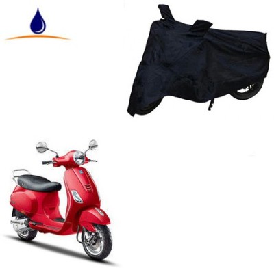 Atulit enterprises Waterproof Two Wheeler Cover for Piaggio(Vespa VXL, Black)