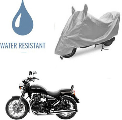 Atulit enterprises Waterproof Two Wheeler Cover for Royal Enfield(Thunderbird 500, Silver)