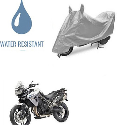 Atulit enterprises Waterproof Two Wheeler Cover for Triumph(Tiger 800 XR, Silver)