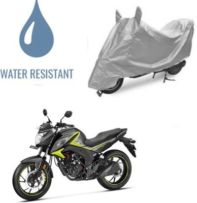 Atulit enterprises Waterproof Two Wheeler Cover for Honda(CB Hornet 160, Silver)