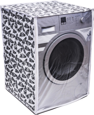 Elito Front Loading Washing Machine  Cover(Width: 72 cm, GREY, BLACK)