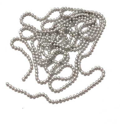 Crafto 1.5mm Aluminium Ball Chain for Jewellery Making/Craft Making (Silver, 5Meter)