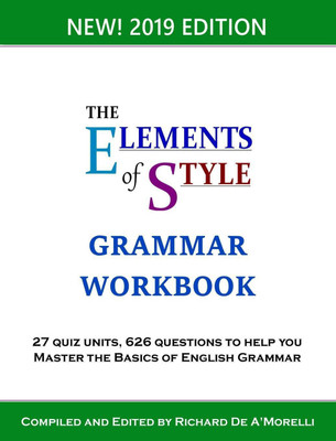 The Elements of Style(English, Hardcover, De A'Morelli Richard)