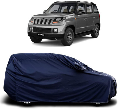 SanginiSang Car Cover For Mahindra TUV300 (With Mirror Pockets)(Blue)