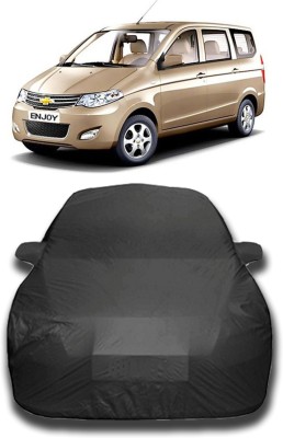 KASHYAP FASHION WORLD Car Cover For Chevrolet Enjoy (With Mirror Pockets)(Grey)