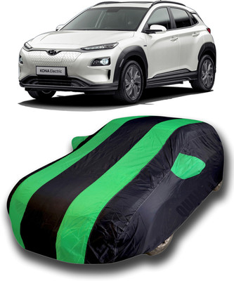 KASHYAP ENTERPRISE Car Cover For Hyundai Kona Electric (With Mirror Pockets)(Green)