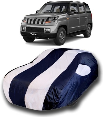 SanginiSang Car Cover For Mahindra TUV300 (With Mirror Pockets)(White)