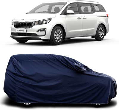 siddharth fashion Car Cover For Kia Carnival (With Mirror Pockets)(Blue)