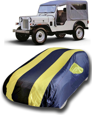 KASHYAP ENTERPRISE Car Cover For Mahindra Jeep (With Mirror Pockets)(Yellow)