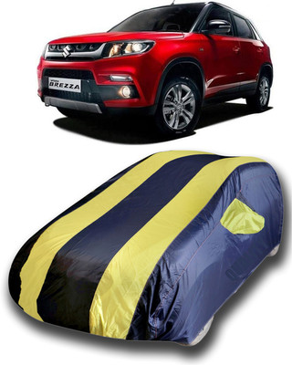 KASHYAP ENTERPRISE Car Cover For Maruti Suzuki Vitara Brezza (With Mirror Pockets)(Yellow)