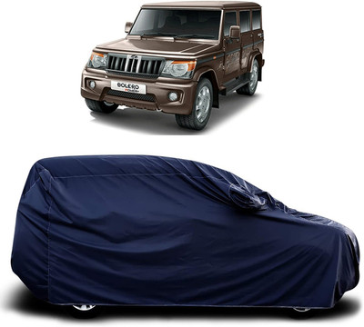 KASHYAP FASHION WORLD Car Cover For Mahindra Bolero (With Mirror Pockets)(Blue)
