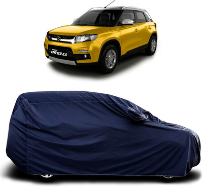 siddharth fashion Car Cover For Maruti Suzuki Vitara Brezza (With Mirror Pockets)(Blue)