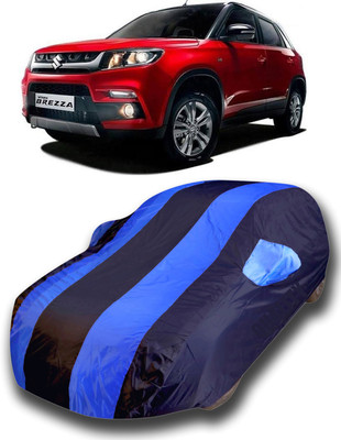 siddharth fashion Car Cover For Maruti Suzuki Vitara Brezza (With Mirror Pockets)(Blue)