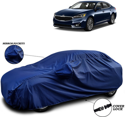 SEBONGO Car Cover For Kia Cadenza (With Mirror Pockets)(Blue)