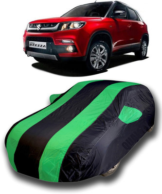 SanginiSang Car Cover For Maruti Suzuki Vitara Brezza (With Mirror Pockets)(Green)