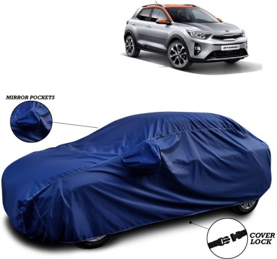 SEBONGO Car Cover For Kia Stonic (With Mirror Pockets)(Blue)