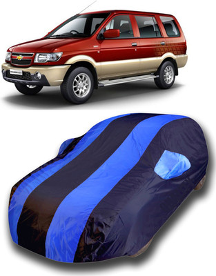 siddharth fashion Car Cover For Chevrolet Tavera (With Mirror Pockets)(Blue)