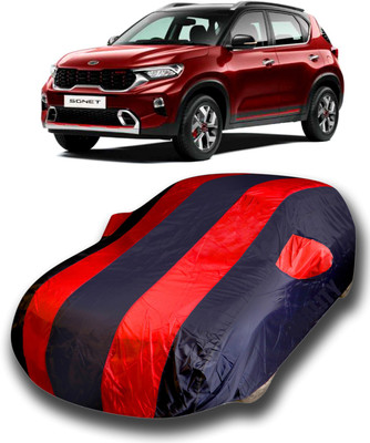 KUSHWAHA Car Cover For Kia Sonet (With Mirror Pockets)(Red)