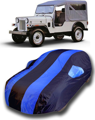 SanginiSang Car Cover For Mahindra Jeep(Blue)