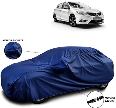 SEBONGO Car Cover For Nissan Pulsar (With Mirror Pockets)(Blue)