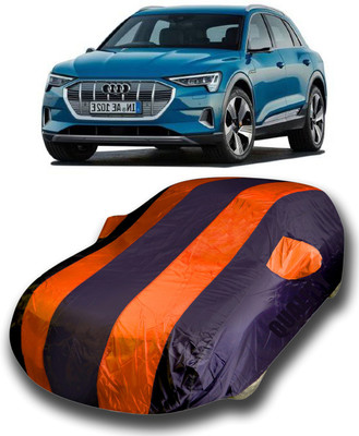 KASHYAP FASHION WORLD Car Cover For Audi E-TRON (With Mirror Pockets)(Orange)