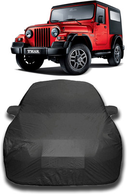 KASHYAP ENTERPRISE Car Cover For Mahindra Thar (With Mirror Pockets)(Grey)