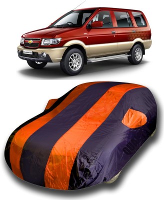 KASHYAP ENTERPRISE Car Cover For Chevrolet Tavera (With Mirror Pockets)(Orange)