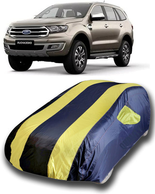 KASHYAP FASHION WORLD Car Cover For Ford Endeavour (With Mirror Pockets)(Yellow)