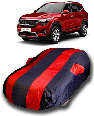 APNEK Car Cover For Kia SELTOS (With Mirror Pockets)(Red)