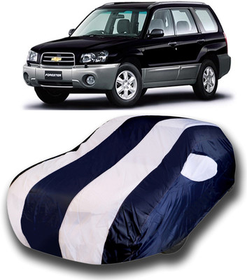 KASHYAP ENTERPRISE Car Cover For Chevrolet Forester (With Mirror Pockets)(White)