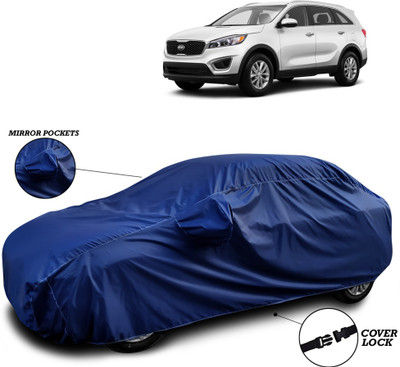 SEBONGO Car Cover For Kia Sorento (With Mirror Pockets)(Blue)
