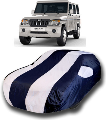 SanginiSang Car Cover For Mahindra Bolero (With Mirror Pockets)(White)