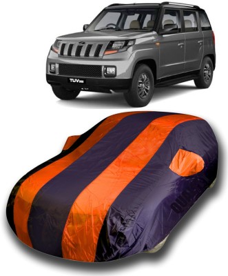 siddharth fashion Car Cover For Mahindra TUV300 (With Mirror Pockets)(Orange)