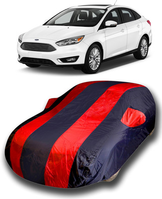 siddharth fashion Car Cover For Ford Focus (With Mirror Pockets)(Red)