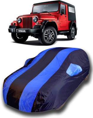 SanginiSang Car Cover For Mahindra Thar (With Mirror Pockets)(Blue)