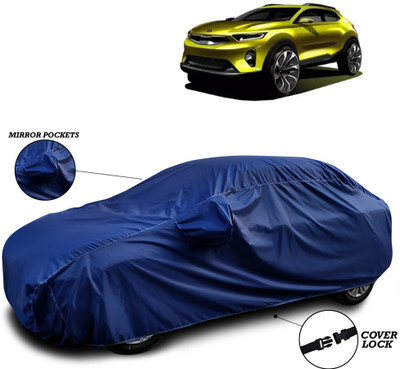 SEBONGO Car Cover For Kia QYI (With Mirror Pockets)(Blue)