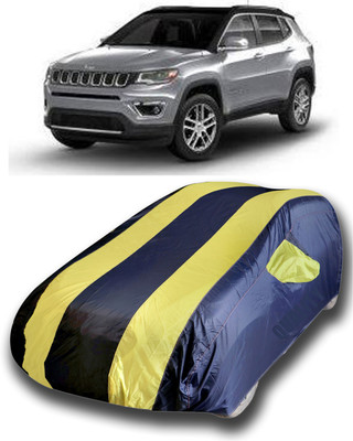 SanginiSang Car Cover For Jeep Compass (With Mirror Pockets)(Yellow)